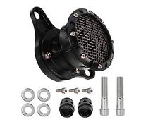 MASO 1x CNC Aluminum Alloy Motorcycle Air Cleaner, Compatible with Ha-rle-y Sportster Iron 883 XL883 XL1200 Forty Eight 48 Seventy Two 72 1991-2016, Black