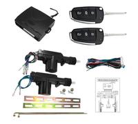 MASO 24V Car Alarm Central Door Locking System, Black, 2 Remote Controls, Compatible with Truck, Van, Trailer, Lorry, Engineering Vehicles