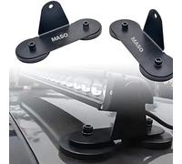 MASO 2Pcs Universal Roof LED Light Bar Mounting Bracket Strong Magnetic Work Light Bracket Bumper Lamp Holder for Off-road Car,Truck 4WD,SUVs