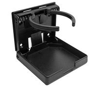 MASO Adjustable BLACK Folding Drink Cup Holder Mount Boat Marine Caravan Car RV NEW (1.Adjustable BLACK Folding Drink Cup Holder)