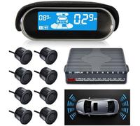 MASO Auto Vehicle Reverse Backup System, Front and Rear Reversing Sensor Kit, with LCD Display + Parking Sensors