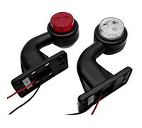 MASO Car Side Light 2X 12V 6LED ELBOW SIDE MARKER LIGHTS RUBBER LAMP OUTLINE TRAILER TRUCK VAN LORRY