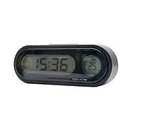 MASO Car Temperature Clock Universal Auto Dashboard Digital Clocks with Blacklight And LCD Screen Adjustable Vehicle Temperature Gauge Support 12h/24h Transformation Modes
