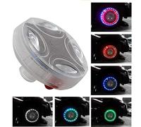 MASO H841843 Car Wheel Led Lights, Colorful LED Solar Wheel Hub Tire Lights 4 Modes Flash Wheel Light, Waterproof Tyre Valve Cap Strobe Lamp Kit for Car Vehicle Motorcycle