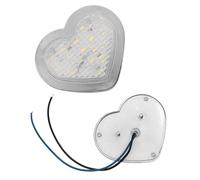 MASO Heart Shaped Side Marker, LED Light, Heart LED Side Signal Light, Fit for 12-24V Cars, Vans, Trucks, Trailers, Red Light