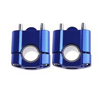 MASO Motorcycle Handlebar Risers Universal Motorbike Handlebars Risers Fit For 7/8" 22mm / 11/8" 28mm Aluminium Alloy Durable Bars Clamp - Blue