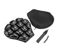 MASO Motorcycle Seat Cushion,Black Air-filled Motorcycle Seat Cushion,motorcycle seat pad With adjustable straps and sturdy buckle,moto seat butt protector with washable cover
