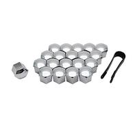 MASO Wheel Bolt Nut Cap Covers Car Universal Tyre Nut Covers 20pcs 19MM Silver