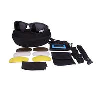 MASO X7 Protective Glasses Tactical Goggles, Outdoor Goggles Sunglasses for Running Cycling Skiing Fishing, With 4 Interchangeable Lens