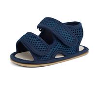 MASOCIO Baby Sandals Boy Girl Open Toe Infant Toddler Boys Girls Summer First Walking Shoes Size 4 UK Child 12-18 Months Navy Blue