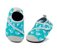 MASOCIO Kids Water Shoes Boys Girls Toddler Swim Swimming Beach Socks Infant Baby Childrens Sea Surf Pool Wet Aqua Socks Quick Dry Non Slip Size 9.5 10 UK Child Blue
