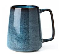 masoline 24 oz Large Ceramic Coffee mugs, Extra Large Tea and Coffee Cups, Large Handle Design, Big Coffee Mug for Office and Home, Microwave and Diahwasher Safe. (24 oz blue)