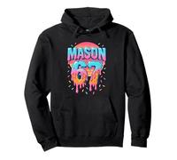 Mason 67 Costume Ice Cream Baseball Drip 6 7 Meme Six Seven Pullover Hoodie