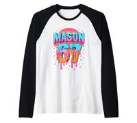 Mason 67 Costume Ice Cream Baseball Drip 6 7 Meme Six Seven Raglan Baseball Tee