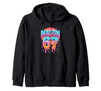 Mason 67 Costume Ice Cream Baseball Drip 6 7 Meme Six Seven Zip Hoodie
