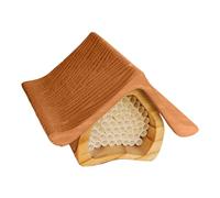 Mason Bee House Kit, Handcrafted Bee Barn for Pollinator, Multifunctional Bee Hive Decor, Decorative Protective Bee Keeping Starter Kit for Wall, Fence, Trunk - 16x15x11 cm
