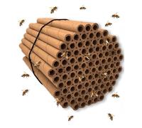 Mason Bee Tubes | 100 Pack of 6 inch Long by 5/16 Inner Diameter Hole Cardboard Bee House Tubes | Great Paper Refills or Inserts/Liners for a Bee House, Bee Condo, Hotel, or Nest