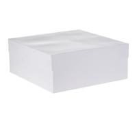 Mason Cash 12? White Cake Boxes | Square Cake Boxes for Transporting & Storing Cakes, Treats & Chocolates | Fits 12? Baking Drums & Boards | Ideal for
