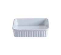 Mason Cash 2001.542 Collection Fine Stoneware Square Roasting Baking and Serving Dish, Ceramic, White, 16 x 16 x 4.5 cm