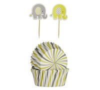 Mason Cash 48 Elephant Cupcake Case & Toppers