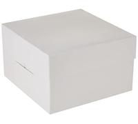 Mason Cash 8” White Cake Boxes | Pack of Durable Square Cake Boxes for Transporting & Storing Cakes, Treats, and Chocolates | Ideal for Professional & Home Bakers