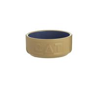 Mason Cash Cane & Blue Cat Bowl 13 cm Ceramic Cat Food & Water Bowl, 400 ml Capacity, Non Tip, Dishwasher, Freezer & Microwave Safe
