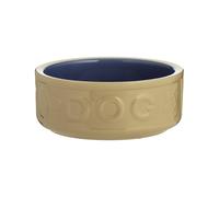 Mason Cash Cane & Blue Dog Bowl 18 cm Ceramic Pet Food & Water Bowl for Medium & Large Dogs, 1.2 Litre Capacity, Non Tip, Dishwasher, Freeze