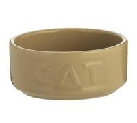 Mason Cash Cane Cat Bowl - 13.5oz Durable Ceramic Pet Food & Water Dish | Classic 5.2" chip-resistant stoneware feeding bowl, microwave & dishwasher safe design suitable for cats of all sizes