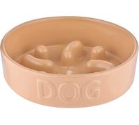 Mason Cash Cane Ceramic Slow Feeder Dog Bowl | Stoneware Pet Bowl with Raised Ri