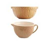 Mason Cash Cane Collection Mixing Bowl & Batter Bowl Set Rayware Brown One Size