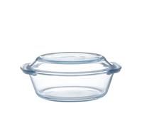MASON CASH Classic Collection 2 Litre Round Baking Dish with Lid | Borosilicate glass, tempered, microwave and oven safe, freezer safe, dishwasher safe, heat resistant, durable