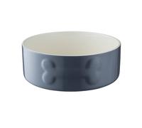 Mason Cash Colour Mix Cat Dog Bowl Embossed Design Durable Stone 20cm Grey Cream