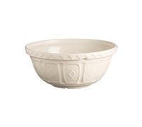 Mason Cash Colour Mix Cream Mixing Bowl | 2.7 Litre Capacity | 26cm Earthenware Bowl with Classic Pattern Design | Lightweight & Dishwasher Safe | Ideal for Baking, Dough, Pastry, Cakes & Cookies