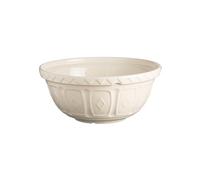 Mason Cash Colour Mix Cream Mixing Bowl | 2 Litre Capacity | 24cm Earthenware Bowl with Classic Pattern Design | Dishwasher Safe | Ideal for Pastry, Cakes, Cookies & Family Baking