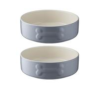 Mason Cash Colour Mix Grey Set of 2 Dog Bowls 15cm