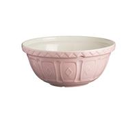 Mason Cash Colour Mix Powder Pink Mixing Bowl | 4 Litre Capacity | 29cm Earthenware Bowl with Classic Pattern Design |Dishwasher Safe | Ideal for Baking, Pastry, Dough, Cakes & Cookies