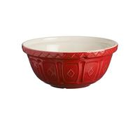 Mason Cash Colour Mix Red Mixing Bowl | 4 Litre Capacity | Earthenware Bowl with Classic Pattern Design | Lightweight & Dishwasher Safe | Ideal for Baking, Bread, Pastry, Cakes & Cookies