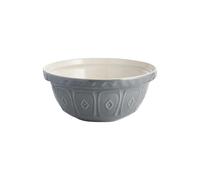 Mason Cash Cane Grey Mixing Bowl | 2 Litre Capacity | 24cm Earthenware Bowl with Classic Pattern Design | Dishwasher Safe | Ideal for Baking, Pastry, Cakes, Cookies & Family Baking