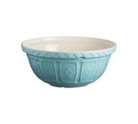 Mason Cash Colour Mix Turquoise Mixing Bowl | 4 Litre Capacity | 29cm Earthenware Bowl with Classic Pattern Design | Dishwasher Safe | Ideal for