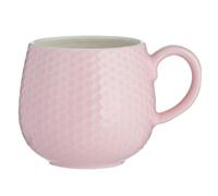 Mason Cash Embossed Honeycomb Mug Pink Microwave Safe Dishwasher Safe