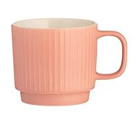 Mason Cash Embossed Line Coral Mug, 350ML
