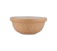 Mason Cash Gingerbread Lane Mixing Bowl 2 Litre | Embossed Earthenware Mixing Bowl Size 24 | Christmas Baking Bowl for Dough, Cake & Cookie Mixes | Dishwasher Safe