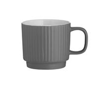 Cole Mason Embossed Line Mug Grey