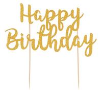 Mason Cash Happy Birthday Cake Topper - Reusable Acrylic Cake Decoration | Fun Cake Sign for Birthdays | Easy to Use, No DIY Needed | Perfect for Kids, Girls, Boys & Adults