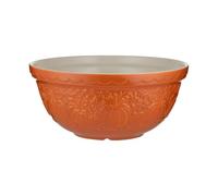 Mason Cash Harvest Pumpkin Mixing Bowl 4 Litre | Embossed Earthenware Baking Bowl Size 12 | Autumn Kitchen Prep Bowl for Dough, Cake Mix & Pastry | Dishwasher Safe