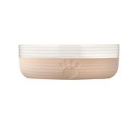 Mason Cash Hearts Paw Large Dog Bowl, 18cm Diameter, 900ml Capacity Ideal for Medium to Large Dogs, Durable Stoneware, Dishwasher & Freezer Safe