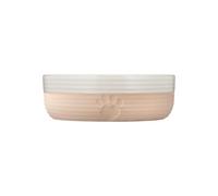 Mason Cash Hearts Paw Medium Dog Bowl, 15cm Diameter, 500ml Capacity Ideal for Medium Dogs, Durable Stoneware, Dishwasher & Freezer Safe