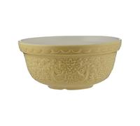 Mason Cash Home to Roost Mixing Bowl 21cm | 1.1 Litre Earthenware Bowl with Embossed Hen & Cockerel Design - Ideal for Smaller Batches of Dough, Pastry & Cake | Dishwasher Safe