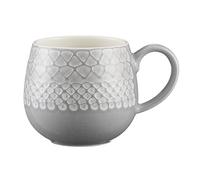 Mason Cash Impressions Grey Durable Stoneware Mug, 35 CL