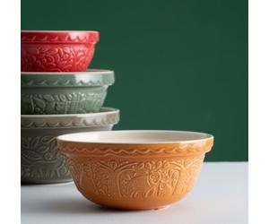 Mason Cash In The Forest Bear Ochre Mixing Bowls 24cm - Bakers Bowl